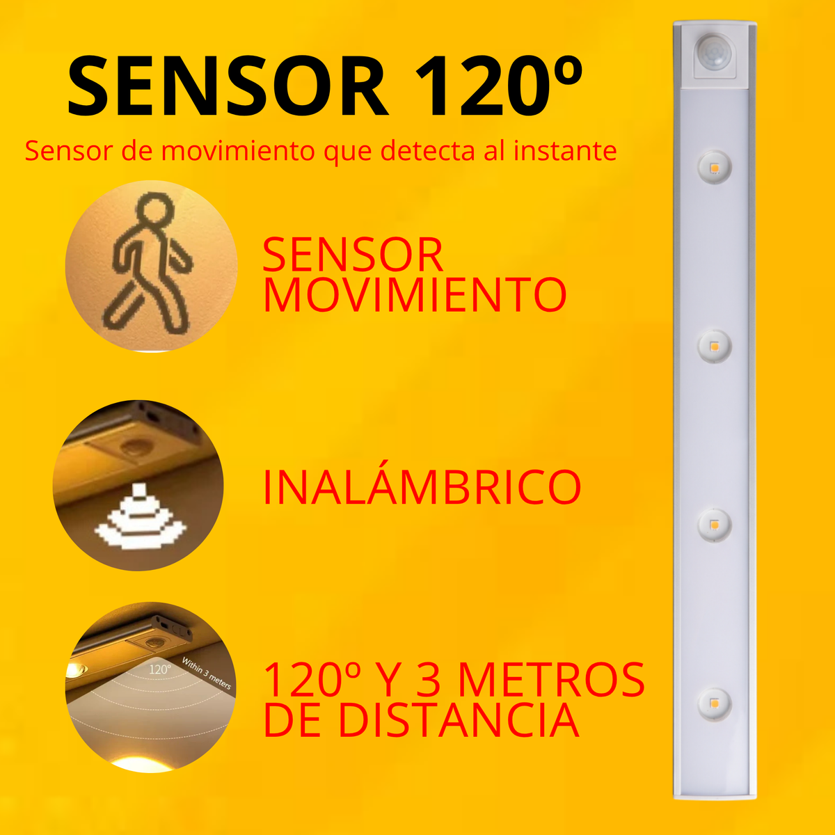 LED con sensor de movimiento