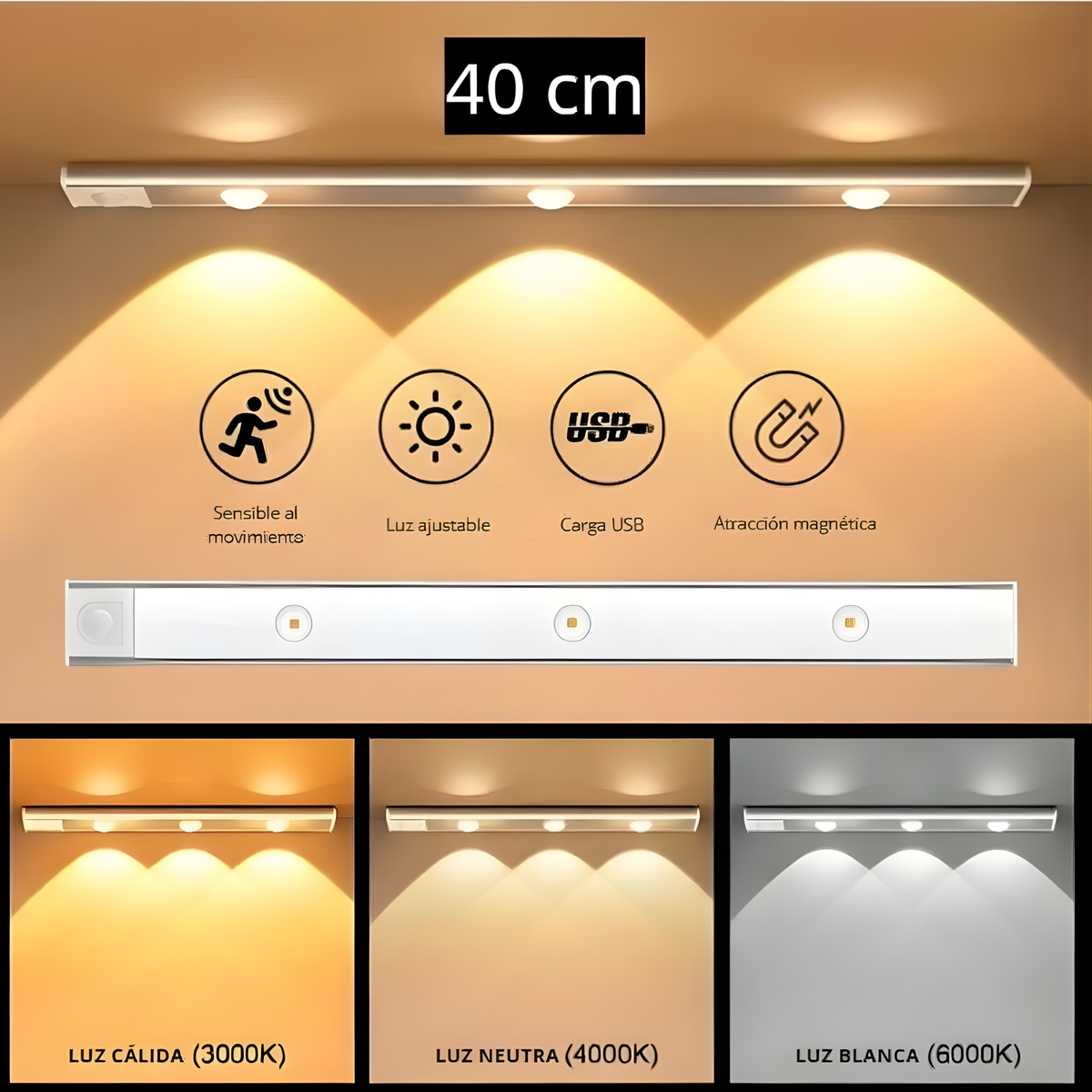 LED con sensor de movimiento