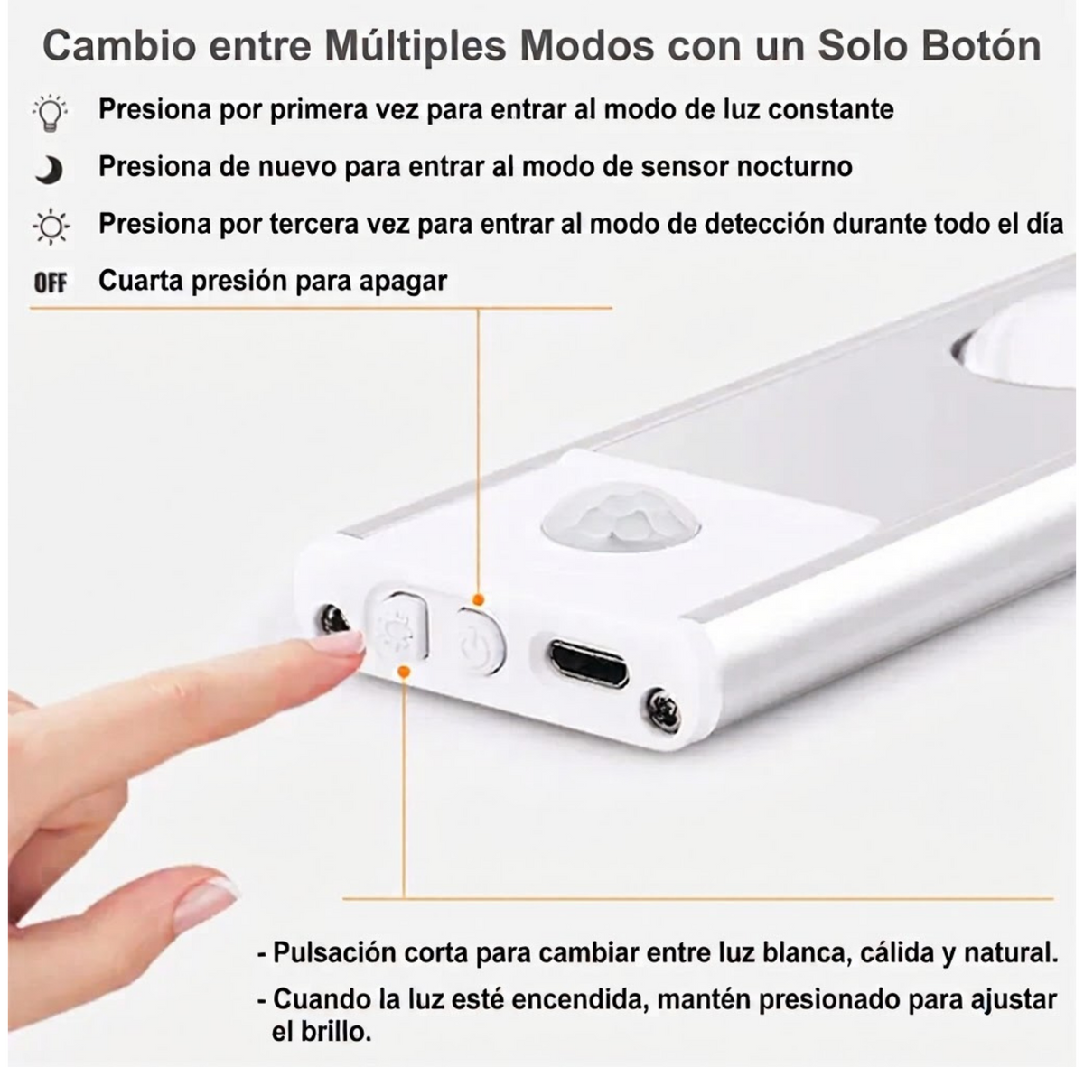 LED con sensor de movimiento
